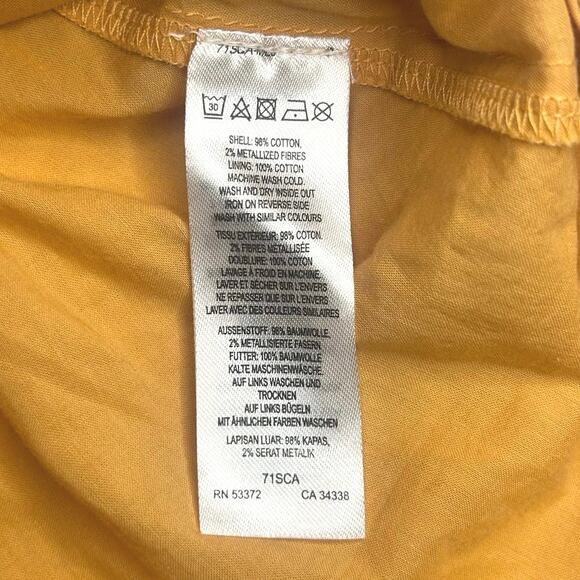 French Connection Orange Floral Square Neck Mini Dress Size 10 Ruffle Strap - Picture 13 of 16